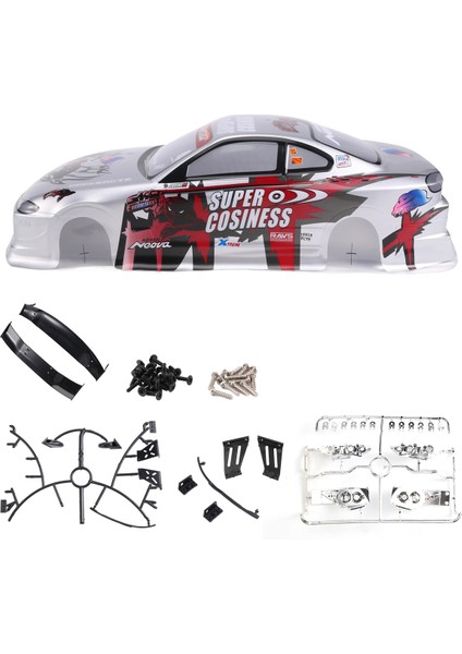 1/10 Rc Araba Gövde Kabuğu Modifikasyonu 190MM Nissan S15 Için Yol Drifti (Yurt Dışından) modelleri