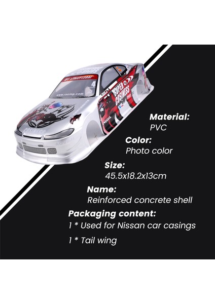 1/10 Rc Araba Gövde Kabuğu Modifikasyonu 190MM Nissan S15 Için Yol Drifti (Yurt Dışından) fırsatları