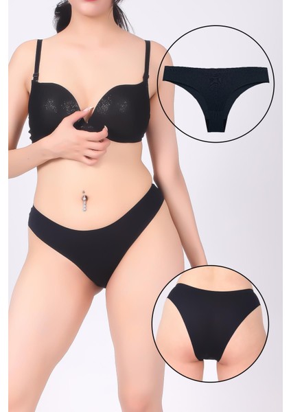 Kadın Yapıştırma Lazer Kesim Külot - KTS4055