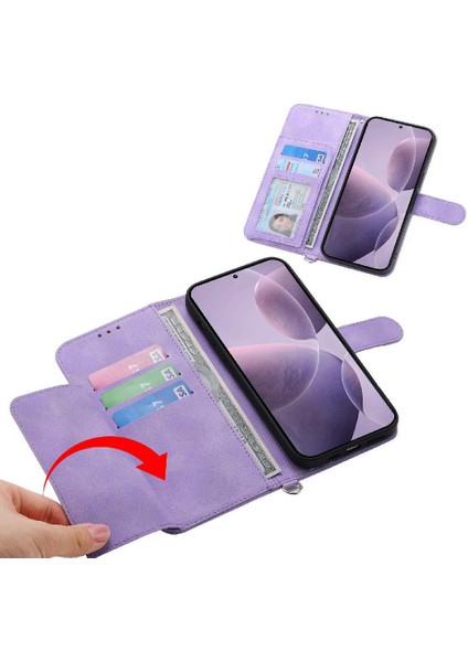 Xiaomi Poco F7 Pro Bileklik Çoklu Kredi Kartı Yuvaları Için Flip Case (Yurt Dışından) modelleri