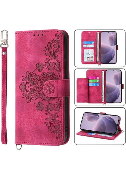 Xiaomi Poco F7 Pro Bileklik Çoklu Kredi Kartı Yuvaları Için Flip Case (Yurt Dışından)
