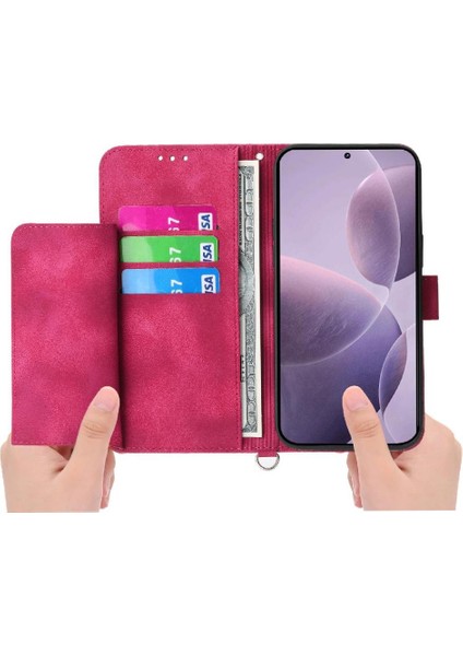 Xiaomi Poco F7 Pro Bileklik Çoklu Kredi Kartı Yuvaları Için Flip Case (Yurt Dışından) indirimleri