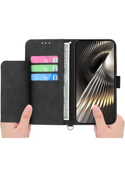 Xiaomi Poco F7 5g Çoklu Kredi Kartı Yuvaları Bileklik Için Flip Case (Yurt Dışından)