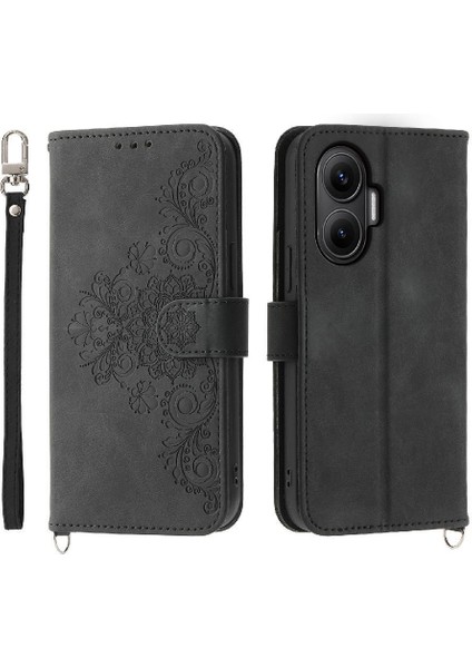 Xiaomi Poco F7 5g Çoklu Kredi Kartı Yuvaları Bileklik Için Flip Case (Yurt Dışından)