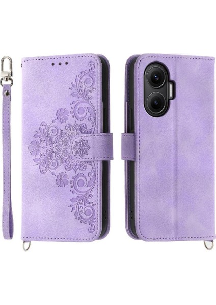 Xiaomi Poco F7 5g Çoklu Kredi Kartı Yuvaları Bileklik Için Flip Case (Yurt Dışından)