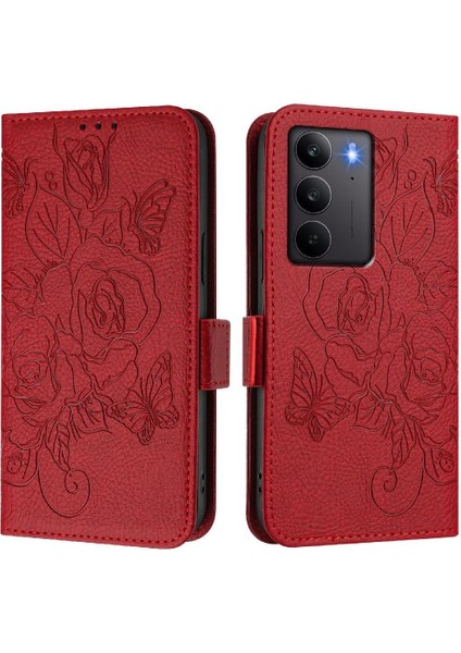 Kredi Kartı Yuvası Pu Deri ile Realme C75 4g Manyetik Cüzdan Için Kılıf (Yurt Dışından)