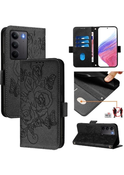 Kredi Kartı Yuvası Pu Deri ile Realme C75 4g Manyetik Cüzdan Için Kılıf (Yurt Dışından) modelleri