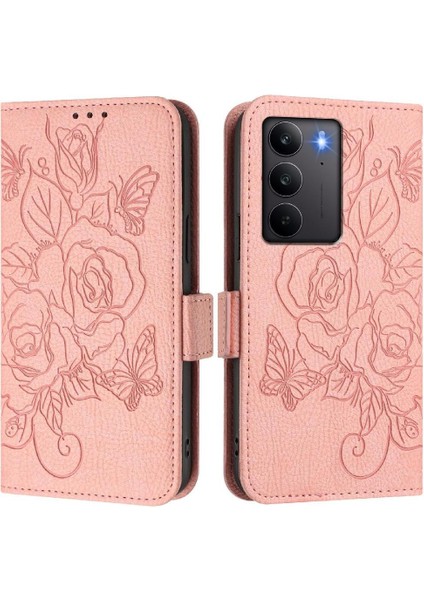 Kredi Kartı Yuvası Pu Deri ile Realme C75 4g Manyetik Cüzdan Için Kılıf (Yurt Dışından) modelleri