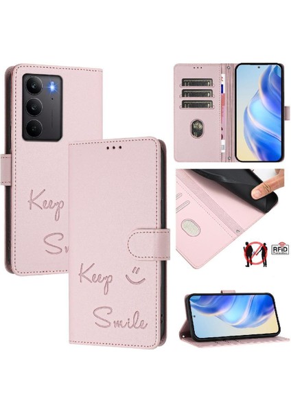 Realme C75 4g Kart Tutucu Cüzdan Pu Deri Kapak Kapak Rfıd Için Kılıf (Yurt Dışından) indirimleri