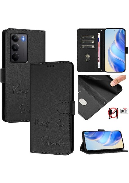 Realme C75 4g Kart Tutucu Cüzdan Pu Deri Kapak Kapak Rfıd Için Kılıf (Yurt Dışından) indirimleri