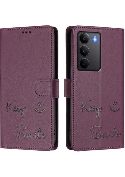 Realme C75 4g Kart Tutucu Cüzdan Pu Deri Kapak Kapak Rfıd Için Kılıf (Yurt Dışından)