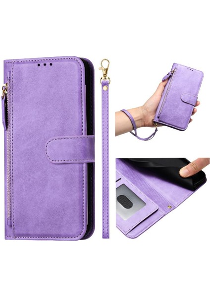 Realme C75 4g Pu Deri Manyetik Fermuar Kart Tutucu Için Flip Case (Yurt Dışından) modelleri