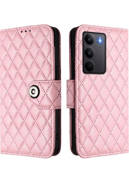Realme C75 4g Kart Tutucu Cüzdan Kapak Için Kılıf Bilek Şerit Darbeye (Yurt Dışından)