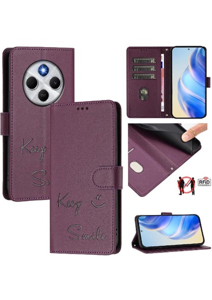 Xiaomi Poco C75 Flıp Kapak Kart Tutucu Cüzdan Rfıd Engelleme Pu Için Kılıf (Yurt Dışından) indirimleri