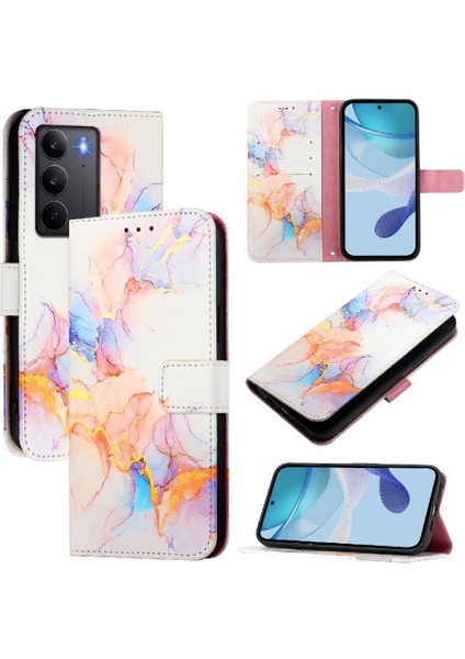 Realme C75 4g Cüzdan Pu Deri Kickstand Mermer Desen Için Kılıf (Yurt Dışından) indirimleri