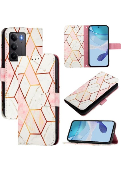 Realme C75 4g Cüzdan Pu Deri Kickstand Mermer Desen Için Kılıf (Yurt Dışından) fırsatları