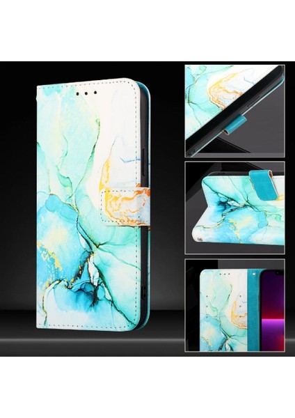 Realme C75 4g Cüzdan Pu Deri Kickstand Mermer Desen Için Kılıf (Yurt Dışından) fırsatları