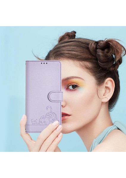 Realme C75 5g Kedi Rfıd Cüzdan Kapak Çevirin Kart Yuvası Tutucu Için Kılıf (Yurt Dışından) fırsatları