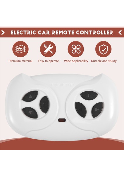 Çocuk Elektrikli Araba Uzaktan Kumandası Çocuk Elektrikli Araçlar Yedek Parçaları, Beyaz (Yurt Dışından) fırsatları