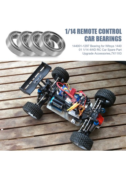 144001-1297 Rulman Wltoys 144001 1/14 4WD Rc Araba Yedek Parçaları Yükseltme Aksesuarları, 7X11X3 (Yurt Dışından) fırsatları