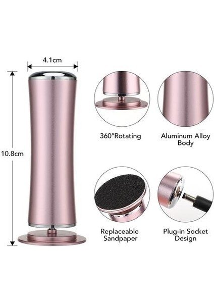 Elektrikli Ayak Callus Remover Ayak Bakımı Dosya Bacak Topuklu Kaldır Ölü Cilt Pedikür Aracı Set Ayakları Temiz Bakım Ayak Değirmeni Zımpara Kağıdı | Ayak Bakım Aracı (Yurt Dışından)