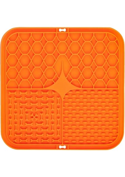 Evcil Hayvan Yalama Silikon Mat Evcil Hayvan Yavaş Besleme Plakası Kişiselleştirilmiş Besleyici Vakumlu Bardak Yemek Eğitim Besleyici (Yurt Dışından)