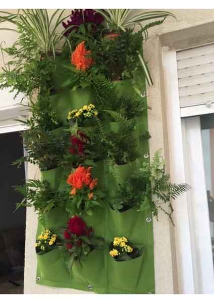 Elite Dekoratif Ev Iç ve Dış Mekan Keçe Saksı 100X50 cm 18 Saksı 1 Adet