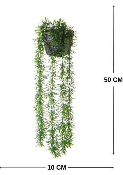 Elite Yapay Saksılı Salkım Fesleğen - 50 cm 1 Adet
