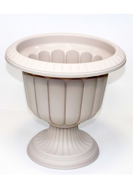 Elite 98 Litre Nergis Ayaklı Saksı Kırık Beyaz 1 Adet