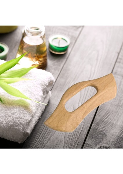 Anti Ahşap Terapi Masaj Aleti Yumuşak Doku El Yapımı Doğal Lenfatik Masaj Cihazı