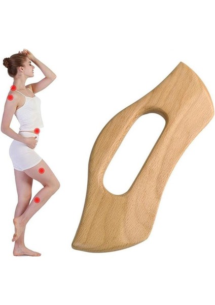 Anti Ahşap Terapi Masaj Aleti Yumuşak Doku El Yapımı Doğal Lenfatik Masaj Cihazı indirimleri