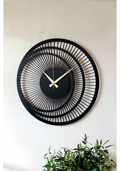 Dekoratif Yeni Modern Zosma Ahşap Duvar Saati 48CM