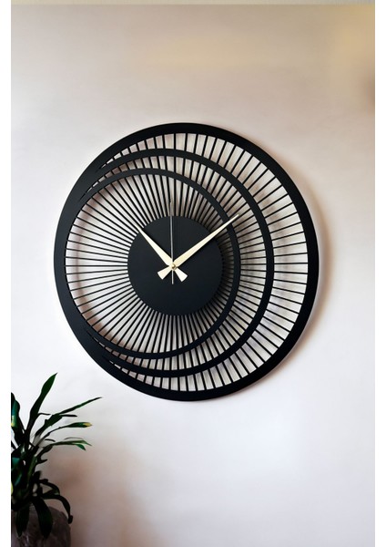 Dekoratif Yeni Modern Zosma Ahşap Duvar Saati 48CM