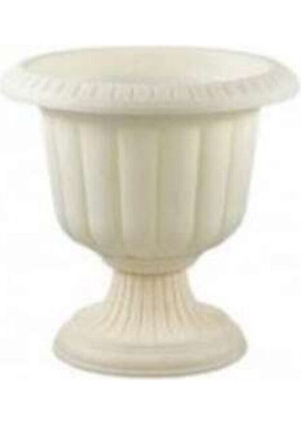 Elite Bidünya Saksı Ayaklı Dekoratif Nergis Saksı 9,8 Litre 2 Adet Kirli Beyaz 1 Adet fiyatları