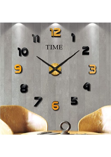 3D Duvar Saati Latin Rakamlar Özel Tasarım Duvar Saati ( Patentli )