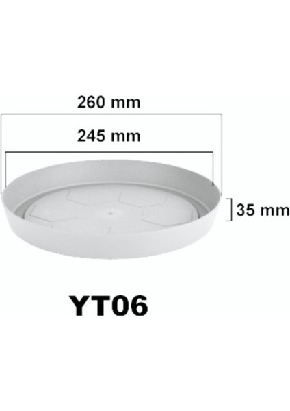 Elite Nergiz Saksı Tabağı YT06 1 Adet fiyatları