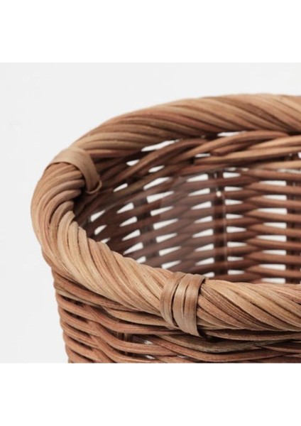 Elite Hasır Görünümlü ,rattan Saksı 12 cm Bitki-Çiçek Saksısı 1 Adet
