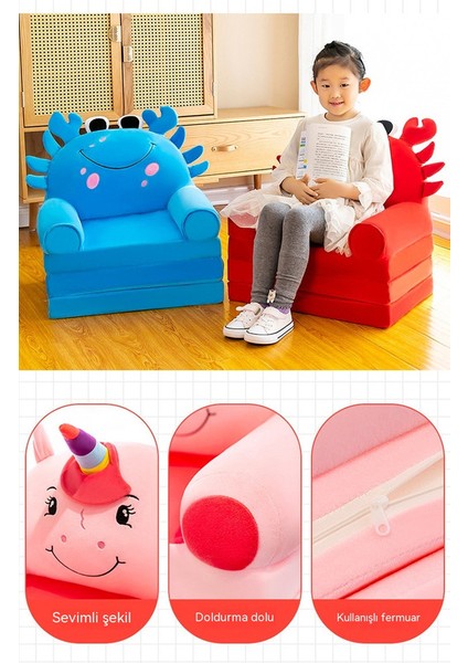 Çocuk Katlanır Kum Anaokulu Bebek Koltuğu Tabure Tembel Uzanma Uyku Kanepesi Çıkarılabilir ve Yıkanabilir (Yurt Dışından) fırsatları