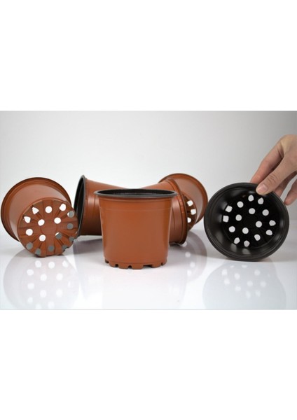 Elite Çiçek Saksısı 12X10 cm 15 Adet Vakum Saksı Ucuz Saksı Üretim Saksısı Bitki Saksı 1 Adet