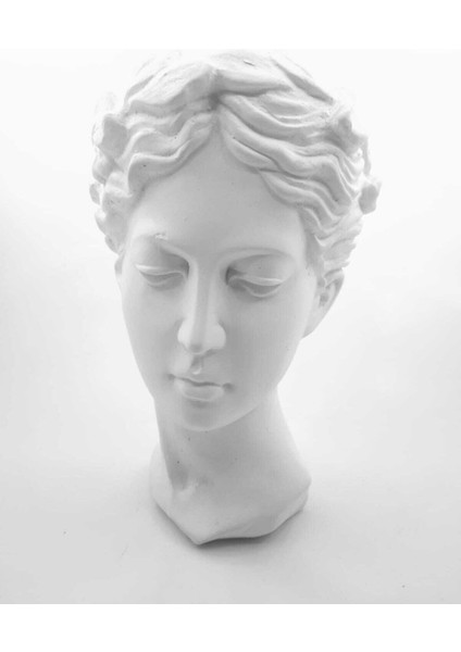 Elite Büyük Boy Beyaz Helen Heykel Vazo Antik Saksı Büst Biblo 1 Adet fiyatları