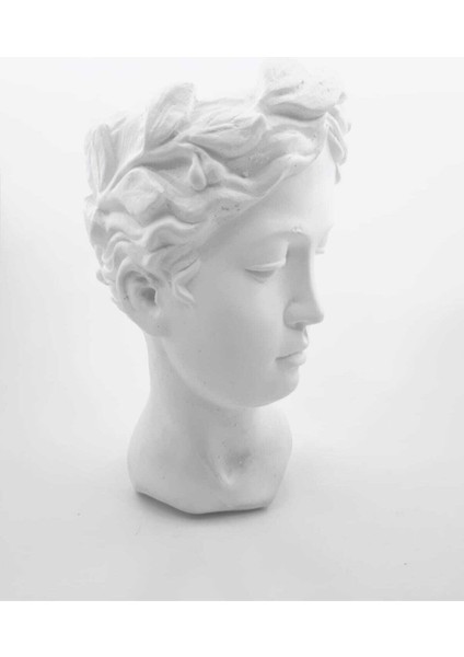Elite Büyük Boy Beyaz Helen Heykel Vazo Antik Saksı Büst Biblo 1 Adet fırsatları