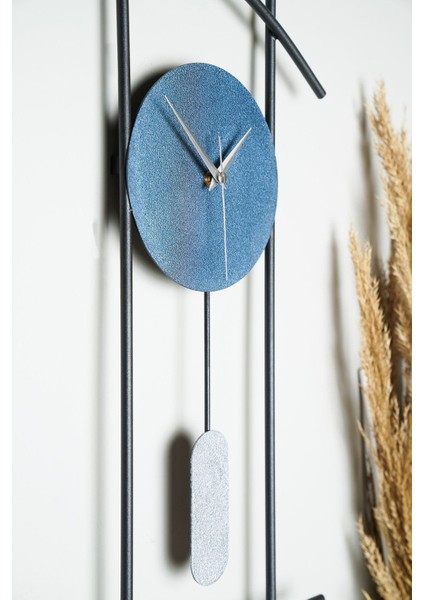 Muyika Ken Metal 75-30CM Dekoratif Duvar Saati Mds-R modelleri