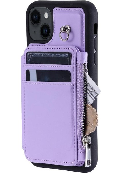 IPhone 15 Için Cüzdan Durumda Kickstand Flip Folio Kılıf 3 Büyük Kart Rfıd Pu (Yurt Dışından) indirimleri