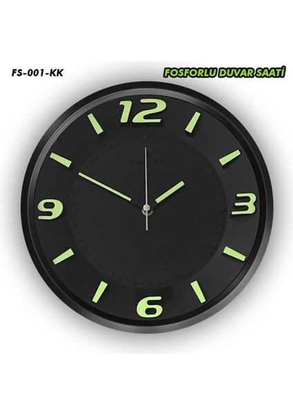Güneş Saatçilik Galaxy Fosforlu Duvar Saati