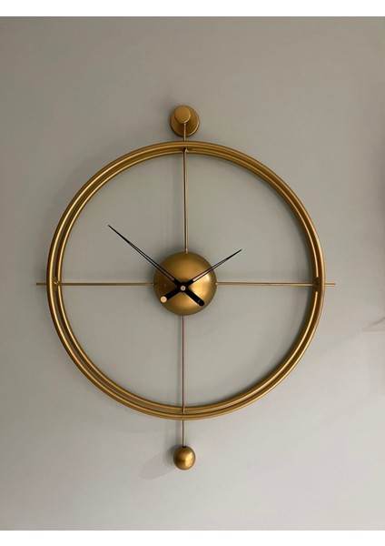 Xxl 60X80 cm - Versayce Time - Metal Duvar Saati - Modern Dekoratif Metal Duvar Saati