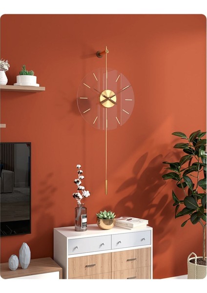 Gravity Premium Gold Duvar Saati, Modern Metal ve Cam Tasarım Duvar Saati fiyatları
