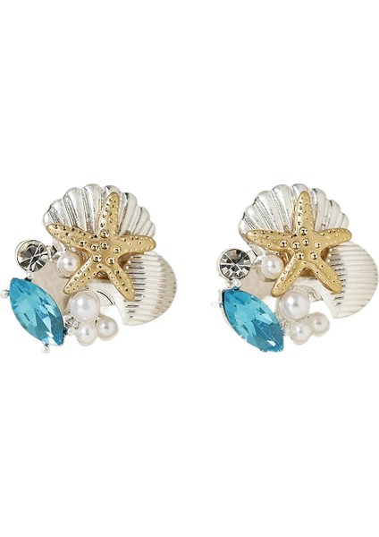 Yaz Deniz Kenarı Küçük Kabuklu Küpeler Moda Basit Küpeler Küpeler Tur Plaj Giyim (Yurt Dışından)