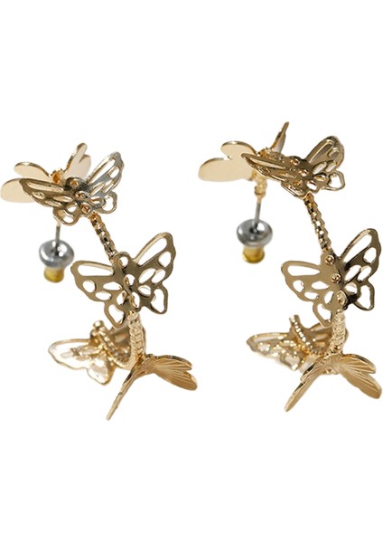 Niş Tasarım Çok Yönlü Küpe Kişilik Küpe Küpe Takı Kadın (Yurt Dışından)