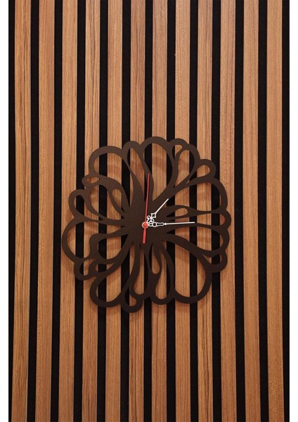 Erdizden Şekilli Lazer Kesim Mdf Duvar Saati