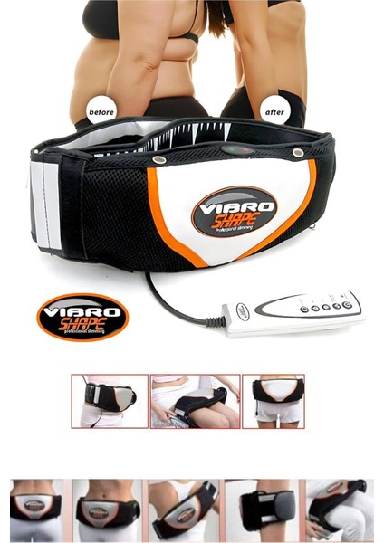 Profesyonel Titreşimli Çift Motorlu Bel Omuz Kol Bacak Masaj Kemeri Göbek Eritme Cihazı